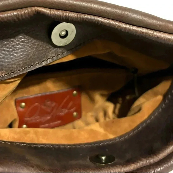 Patricia Nash brown distressed Leater crossbody handbag - Picture 10 of 11
